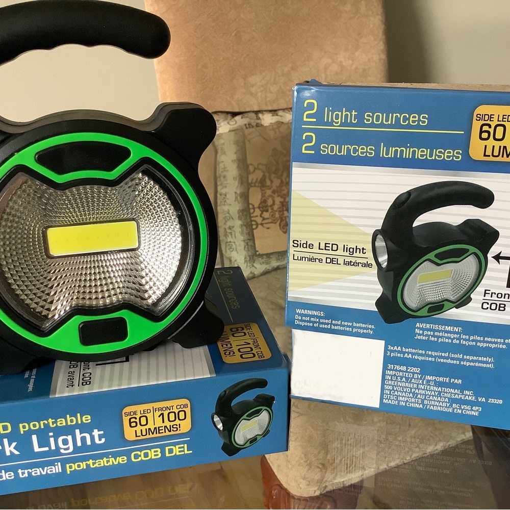 COPY - 2 pk  COB LED Portable light